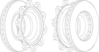 Rear Brake Disc Single Fits OE 300224093 Ferodo FCR193A