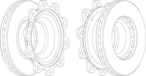 Rear Brake Disc Single Fits OE 300224093 Ferodo FCR193A