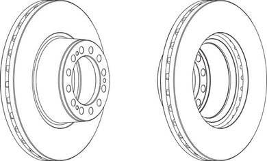 Rear Brake Disc Single Fits OE 4079000500 Ferodo FCR201A