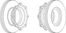 Load image into Gallery viewer, Rear Brake Disc Single Fits OE 4079000400 Ferodo FCR202A