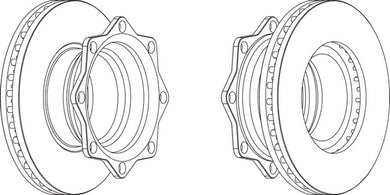 Rear Brake Disc Single Fits OE 4079000400 Ferodo FCR202A