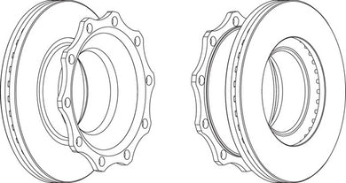 Rear Brake Disc Single Fits OE 4079000300 Ferodo FCR203A