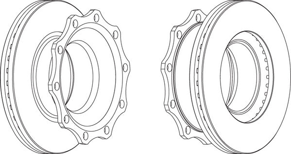 Rear Brake Disc Single Fits OE 4079000300 Ferodo FCR203A