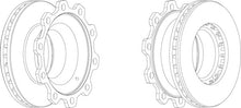 Load image into Gallery viewer, Rear Brake Disc Single Fits OE 308834040 Ferodo FCR205A
