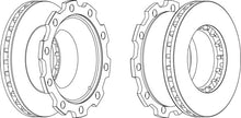 Load image into Gallery viewer, Rear Brake Disc Single Fits OE 308834080 Ferodo FCR210A