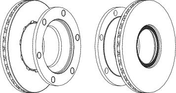 Rear Brake Disc Single Fits OE 5010422263 Ferodo FCR219A