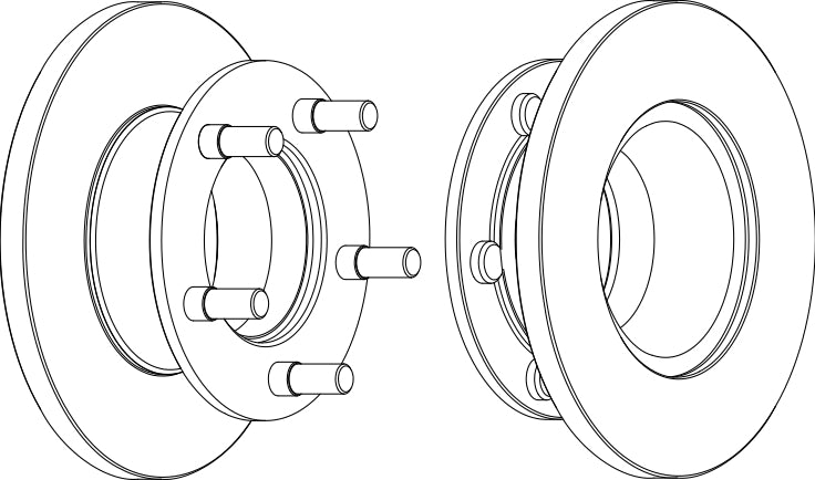 Front Brake Disc Single Fits Mercedes-Benz OE 6314200172 Ferodo FCR221A