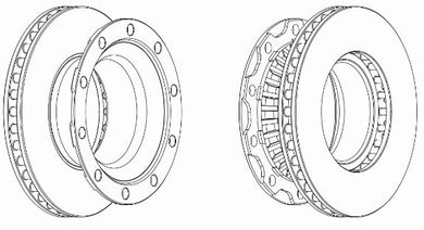 Rear Brake Disc Single Fits OE 308835050 Ferodo FCR222A