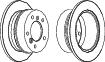 Rear Brake Disc Single Fits Mercedes-Benz VW OE 9014230812 Ferodo FCR230A