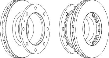 Front Brake Disc Single Fits OE 2992271 Ferodo FCR238A