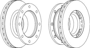 Front Brake Disc Single Fits OE 2992291 Ferodo FCR239A
