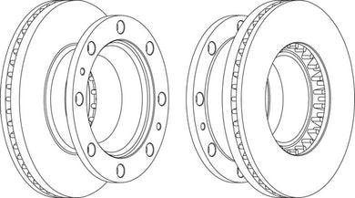 Rear Brake Disc Single Fits OE 309271 Ferodo FCR248A