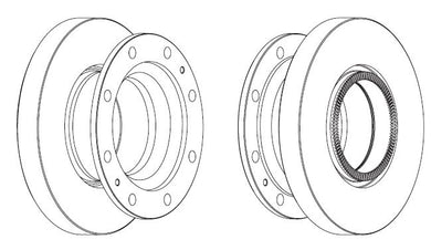 Rear Brake Disc Single Fits OE 68323233 Ferodo FCR278A
