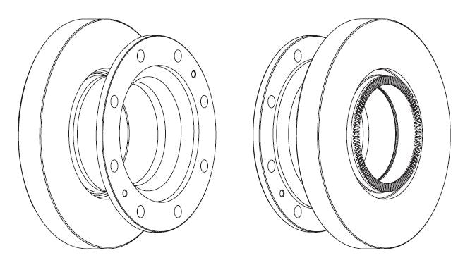 Rear Brake Disc Single Fits OE 68323233 Ferodo FCR278A
