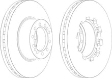 Load image into Gallery viewer, Front Brake Disc Single Fits OE 1142086 Ferodo FCR283A