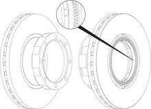 Load image into Gallery viewer, Rear Brake Disc Single Fits OE 1142132 Ferodo FCR284A