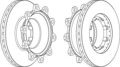 Rear Brake Disc Single Fits OE 9267035 Ferodo FCR293A