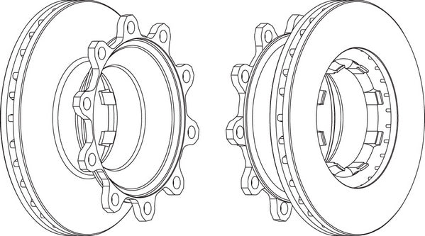 Rear Brake Disc Single Fits OE 9267035 Ferodo FCR293A