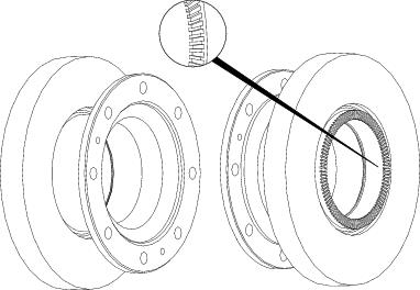 Front Brake Disc Single Fits OE 3095673 Ferodo FCR305A