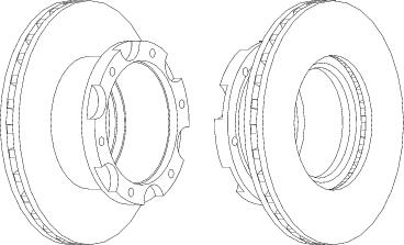 Rear Brake Disc Single Fits OE 6779209 Ferodo FCR306A