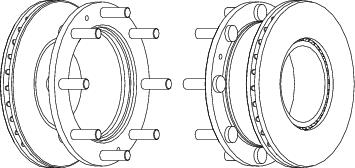 Rear Brake Disc Single Fits OE 2992635 Ferodo FCR307A