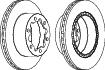 Rear Brake Disc Single Fits Mercedes-Benz VW OE 9064230112 Ferodo FCR312A