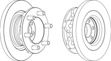 Load image into Gallery viewer, Front Brake Disc Single Fits Iveco OE 42546401 Ferodo FCR313A