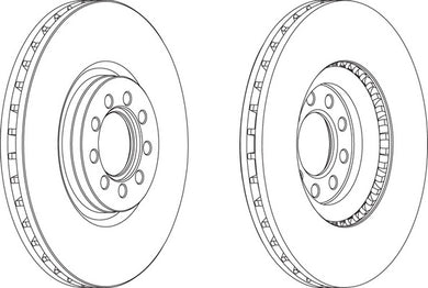 Front Brake Disc Single Fits Iveco OE 2996121 Ferodo FCR317A