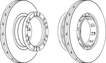 Rear Brake Disc Single Fits OE 2995812 Ferodo FCR318A