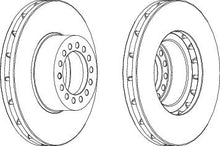 Load image into Gallery viewer, Front Brake Disc Single Fits OE 2995702 Ferodo FCR319A