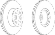 Load image into Gallery viewer, Front Brake Disc Single Fits OE 81508030042 Ferodo FCR330A