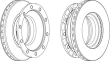 Load image into Gallery viewer, Rear Brake Disc Single Fits OE 17870 Ferodo FCR336A