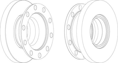 Rear Brake Disc Single Fits OE 68323740 Ferodo FCR337A