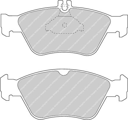 Front Brake Pad Set Fits Mercedes-Benz OE 24204420 Ferodo FDB1049