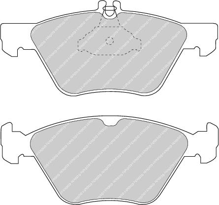 Front Brake Pad Set Fits Chrysler Mercedes-Benz OE 24204520 Ferodo FDB1050