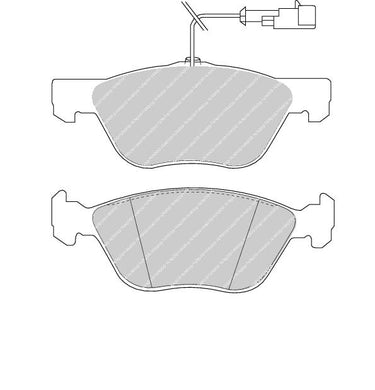 Front Brake Pad Set Fits Alfa Romeo Fiat Lancia OE 9946861 Ferodo FDB1052