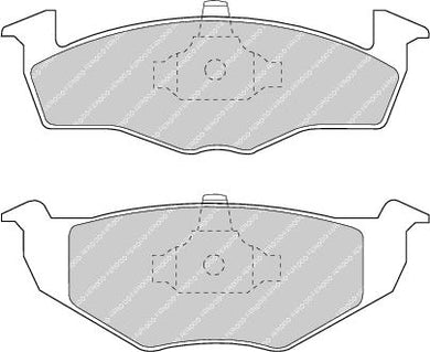 Front Brake Pad Set Fits Seat VW OE 1H0698151A Ferodo FDB1054