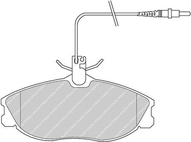 Front Brake Pad Set Fits BMW Citroen Peugeot OE 425132 Ferodo FDB1063