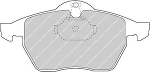 Front Brake Pad Set Fits Chevrolet Opel Saab Vauxhall OE 1605036 Ferodo FDB1068