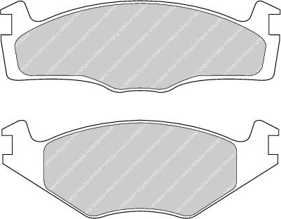 Front Brake Pad Set Fits Seat VW OE 867698151 Ferodo FDB1072