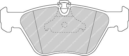 Front Brake Pad Set Fits BMW MG Wiesmann OE 34111163387 Ferodo FDB1073