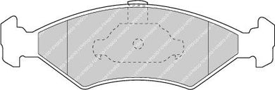Front Brake Pad Set Fits Ford Mazda Tvr OE 1010503 Ferodo FDB1081
