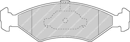 Front Brake Pad Set Fits Ford Mazda Tvr OE 1010503 Ferodo FDB1081