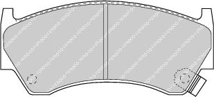 Front Brake Pad Set Fits Nissan OE 410601N060 Ferodo FDB1091