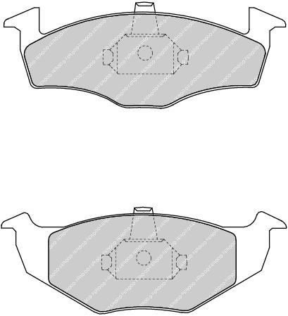 Front Brake Pad Set Fits Seat Skoda VW OE 6N0698151 Ferodo FDB1101