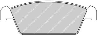 Front Brake Pad Set Fits Daewoo Suzuki OE 552105E+26 Ferodo FDB1108