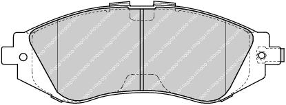 Front Brake Pad Set Fits Chevrolet Daewoo Saab OE 96245178 Ferodo FDB1116