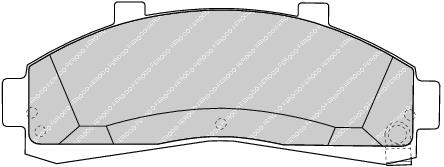 Front Brake Pad Set Fits Ford Australia Ford USA Mazda Ferodo FDB1129