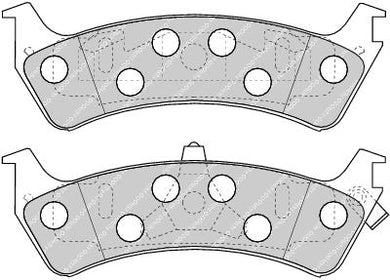Rear Brake Pad Set Fits Ford USA OE 3648797 Ferodo FDB1130