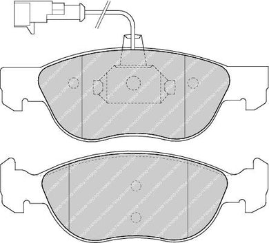 Front Brake Pad Set Fits Alfa Romeo OE 9947776 Ferodo FDB1137